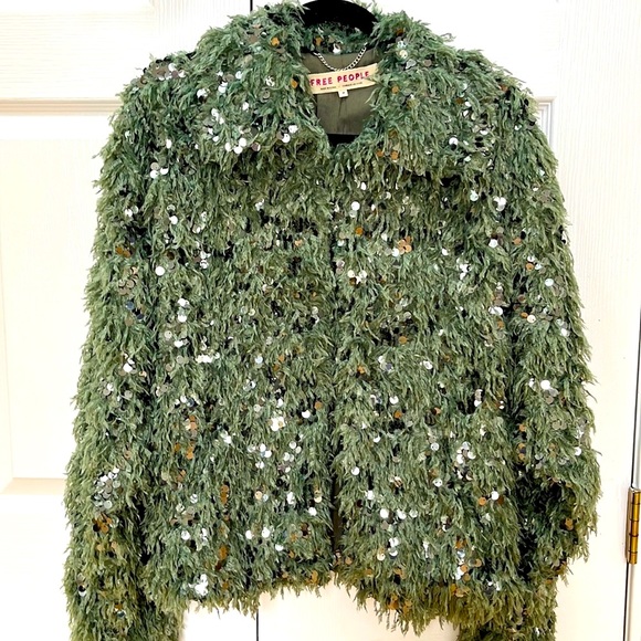 Free People Camilla Sequin Feather Jacket - Picture 4 of 10